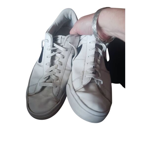 Nike black and white leather low top 9 5 match supreme - Picture 6 of 6